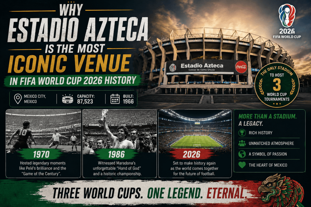 estadio azteca is the most iconic venue in fifa world cup 2026 history